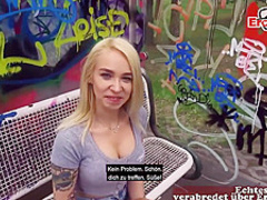 German cock sucker is giving a head to a guy she likes, just for fun