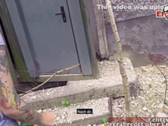 German cock sucker is giving a head to a guy she likes, just for fun