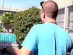 BRITNEY BLUE GETS FUCKED WHILE GOING TO DO LAUNDRY
