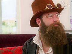 Amateur couple joining the swapping game