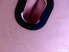 Nurse Paige Turnah sex therapy - british pale big butt brunette, stockings, heels, nylon, dirty talk, latex