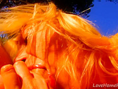 Pretty Blonde Plays Loves Outdoor Ass-Fucking