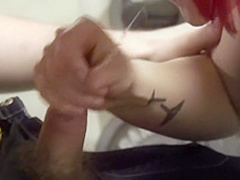 Punk girl Sabrina - blowjob at home