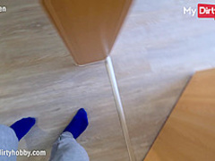 MyDirtyHobby - College babe seduces roommate for a pussy creampie