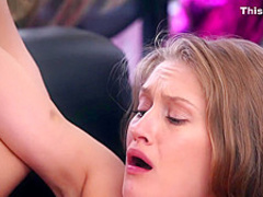 Small titted fuck doll, Tiffany Tatum is in the mood for a hardcore fuck session