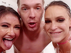 Adria Rae And Emma Hix - Young Anal 3-Way