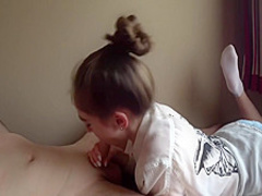 Amazing Blowjob and Throatpie - SladkiSlivki [4k]