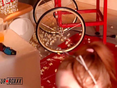 Amber Addis, Lulu Chu - Buttered up Popcorn Twerk and Fuck