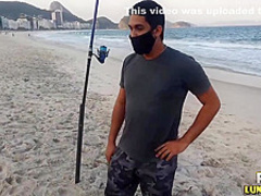 Sweet chick met a handsome guy on the beach and ended up having sex with him