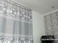 FULL GLASS of MILK SQUIRTING from Big Natural Tits