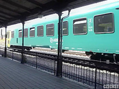 43 Year Old Fucks Woman At The Station