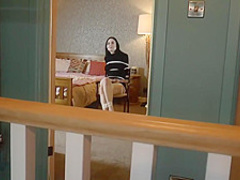 Dark Haired Babe, Nikita Got Tied Up Tight, And Gagged, Because It Excites Her A Lot