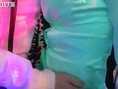 Dirty Minded Lesbians Are Fisting Each Other In The Living Room And Moaning While Cumming