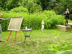 Kinky Lady Fell For A Local Artist And Couldnt Hold Back From Having Sex With Him