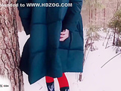 Student Outside Blowjob Cock And Doggystyle Sex In The Forest