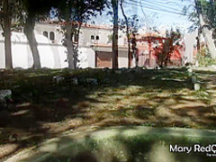 Red Haired Babe Is Often Visiting Her Married Neighbor And Riding His Rock Hard Cock