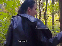 Pickup In Outdoor Park With Real Sex And Cum In Mouth / Kiss Cat