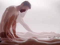 Massaging Two Amazing Beautifull Teens At The Same Time