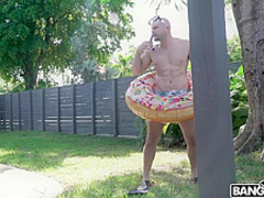 Joclyn Stone in Doggy Style At The Doggie Door Behind The Scenes