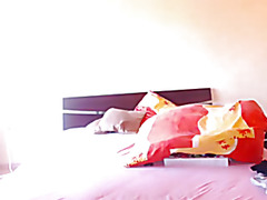 Busty cutie plays and masturbates nicely