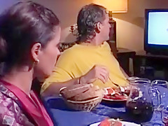 Beautiful young chicks  fuck older chubby men