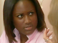 A Black Kitten with a Mature Woman.